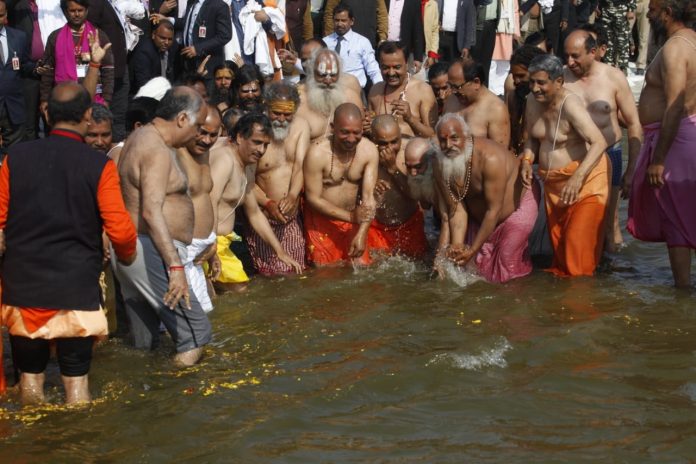 yogi adityanath at prayagraj yogi adityanath at prayagraj
